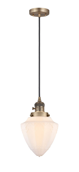 Innovations - 201CSW-BB-G661-7 - One Light Mini Pendant - Franklin Restoration - Brushed Brass