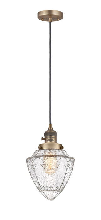 Innovations - 201CSW-BB-G664-7 - One Light Mini Pendant - Franklin Restoration - Brushed Brass