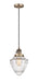 Innovations - 201CSW-BB-G664-7 - One Light Mini Pendant - Franklin Restoration - Brushed Brass