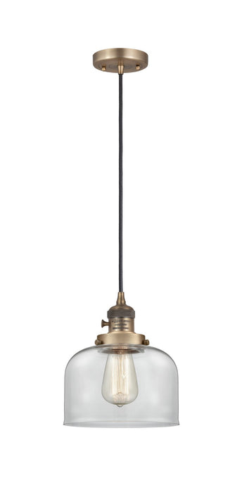 Innovations - 201CSW-BB-G72 - One Light Mini Pendant - Franklin Restoration - Brushed Brass