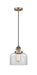 Innovations - 201CSW-BB-G72 - One Light Mini Pendant - Franklin Restoration - Brushed Brass