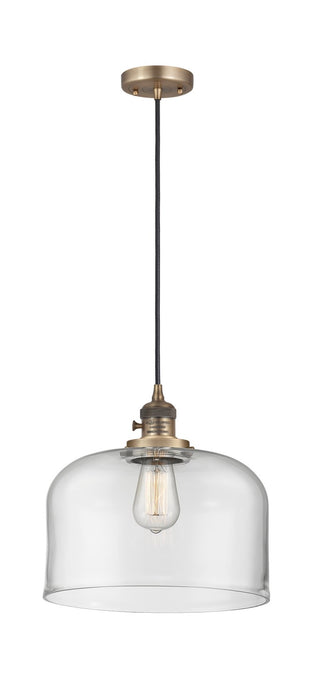 Innovations - 201CSW-BB-G72-L - One Light Mini Pendant - Franklin Restoration - Brushed Brass