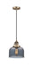 Innovations - 201CSW-BB-G73 - One Light Mini Pendant - Franklin Restoration - Brushed Brass