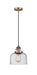 Innovations - 201CSW-BB-G74 - One Light Mini Pendant - Franklin Restoration - Brushed Brass