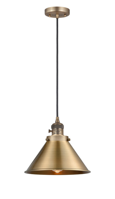 Innovations - 201CSW-BB-M10-BB - One Light Mini Pendant - Franklin Restoration - Brushed Brass