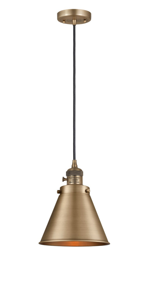 Innovations - 201CSW-BB-M13-BB-LED - LED Mini Pendant - Franklin Restoration - Brushed Brass