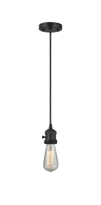 Innovations - 201CSW-BK - One Light Mini Pendant - Franklin Restoration - Matte Black