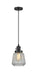 Innovations - 201CSW-BK-G142 - One Light Mini Pendant - Franklin Restoration - Matte Black