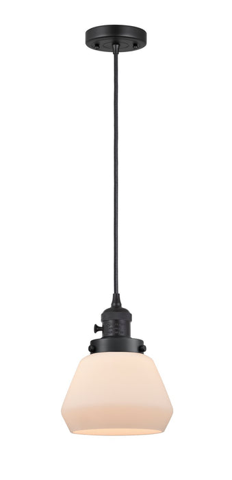 Innovations - 201CSW-BK-G171 - One Light Mini Pendant - Franklin Restoration - Matte Black