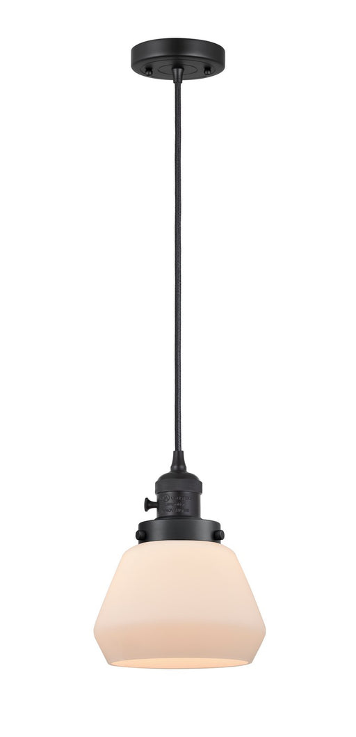 Innovations - 201CSW-BK-G171 - One Light Mini Pendant - Franklin Restoration - Matte Black
