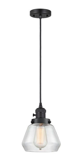 Innovations - 201CSW-BK-G172 - One Light Mini Pendant - Franklin Restoration - Matte Black