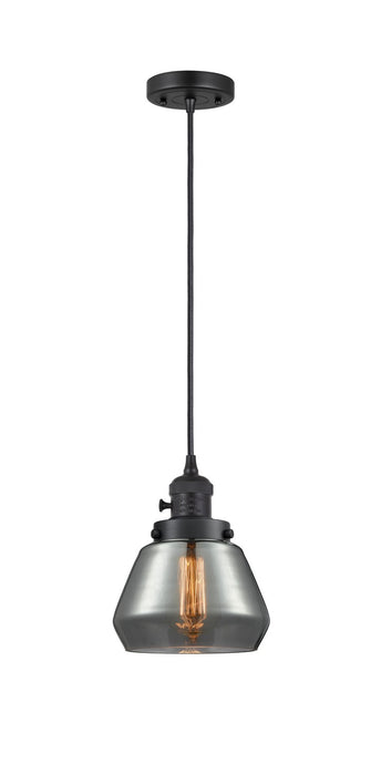 Innovations - 201CSW-BK-G173 - One Light Mini Pendant - Franklin Restoration - Matte Black