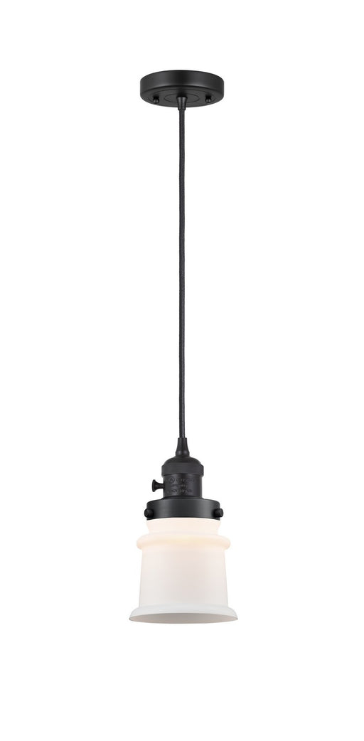 Innovations - 201CSW-BK-G181S - One Light Mini Pendant - Franklin Restoration - Matte Black