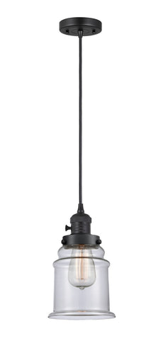 Franklin Restoration One Light Mini Pendant Matte Black