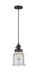 Innovations - 201CSW-BK-G184 - One Light Mini Pendant - Franklin Restoration - Matte Black