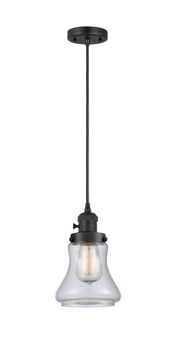 Innovations - 201CSW-BK-G192 - One Light Mini Pendant - Franklin Restoration - Matte Black