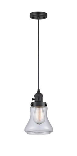 Franklin Restoration One Light Mini Pendant Matte Black