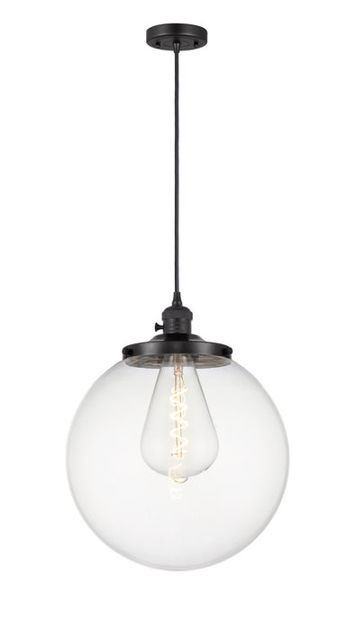 Innovations - 201CSW-BK-G202-14 - One Light Mini Pendant - Franklin Restoration - Matte Black