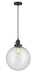 Innovations - 201CSW-BK-G204-12 - One Light Mini Pendant - Franklin Restoration - Matte Black