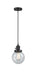 Innovations - 201CSW-BK-G204-6 - One Light Mini Pendant - Franklin Restoration - Matte Black