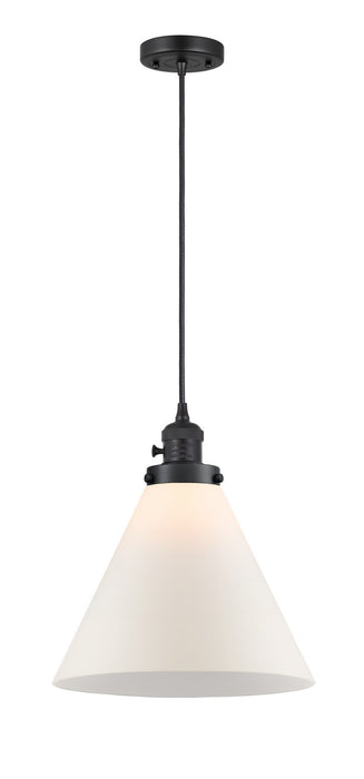 Innovations - 201CSW-BK-G41-L - One Light Mini Pendant - Franklin Restoration - Matte Black