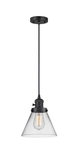 Franklin Restoration One Light Mini Pendant Matte Black