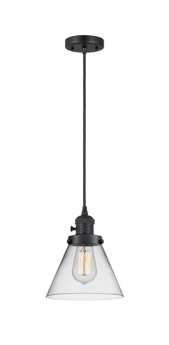 Innovations - 201CSW-BK-G42-LED - LED Mini Pendant - Franklin Restoration - Matte Black
