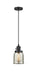 Innovations - 201CSW-BK-G58 - One Light Mini Pendant - Franklin Restoration - Matte Black