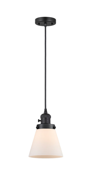 Innovations - 201CSW-BK-G61 - One Light Mini Pendant - Franklin Restoration - Matte Black