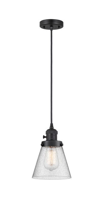 Innovations - 201CSW-BK-G64 - One Light Mini Pendant - Franklin Restoration - Matte Black