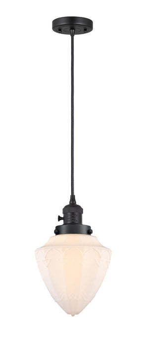Innovations - 201CSW-BK-G661-7-LED - LED Mini Pendant - Franklin Restoration - Matte Black