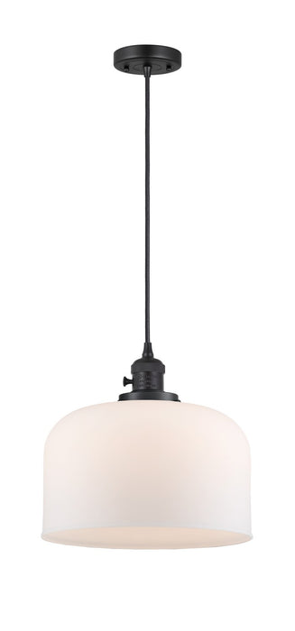 Innovations - 201CSW-BK-G71-L - One Light Mini Pendant - Franklin Restoration - Matte Black