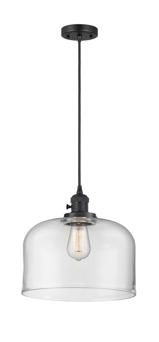 Innovations - 201CSW-BK-G72-L - One Light Mini Pendant - Franklin Restoration - Matte Black