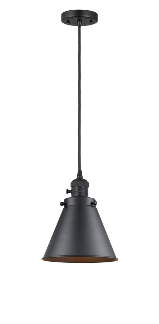 Innovations - 201CSW-BK-M13-BK - One Light Mini Pendant - Franklin Restoration - Matte Black