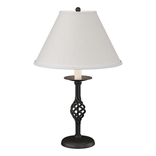 Hubbardton Forge - 265001-SKT-10-SF1555 - One Light Table Lamp - Twist Basket - Black