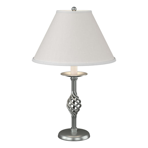 Hubbardton Forge - 265001-SKT-82-SF1555 - One Light Table Lamp - Twist Basket - Vintage Platinum