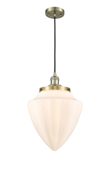 Innovations - 201C-AB-G661-12 - One Light Mini Pendant - Franklin Restoration - Antique Brass