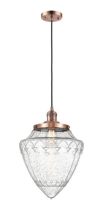 Innovations - 201C-AC-G664-12 - One Light Mini Pendant - Franklin Restoration - Antique Copper