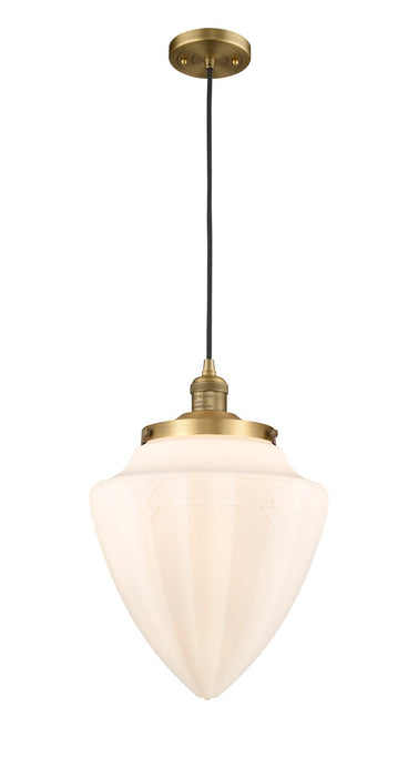 Innovations - 201C-BB-G661-12 - One Light Mini Pendant - Franklin Restoration - Brushed Brass