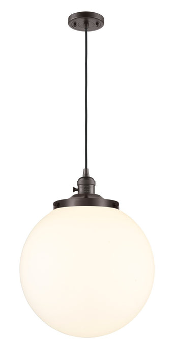 Innovations - 201CSW-OB-G201-14 - One Light Mini Pendant - Franklin Restoration - Oil Rubbed Bronze