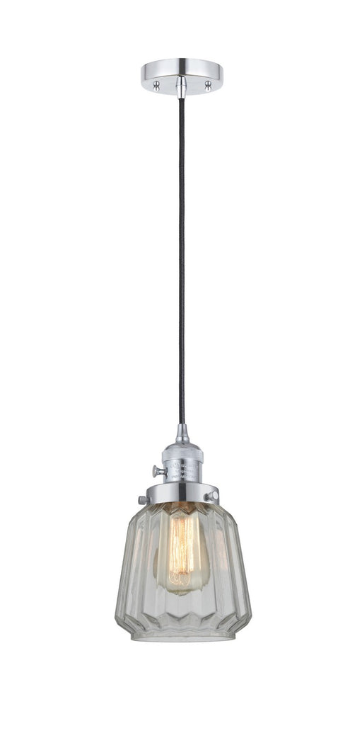 Innovations - 201CSW-PC-G142 - One Light Mini Pendant - Franklin Restoration - Polished Chrome
