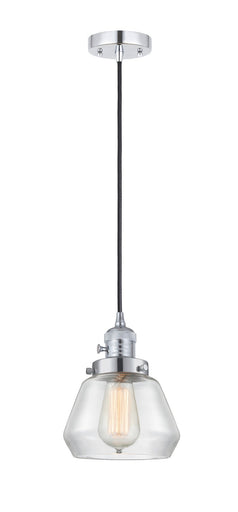 Franklin Restoration One Light Mini Pendant Polished Chrome