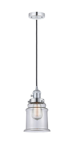 Franklin Restoration One Light Mini Pendant Polished Chrome