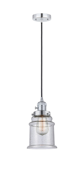 Innovations - 201CSW-PC-G184 - One Light Mini Pendant - Franklin Restoration - Polished Chrome