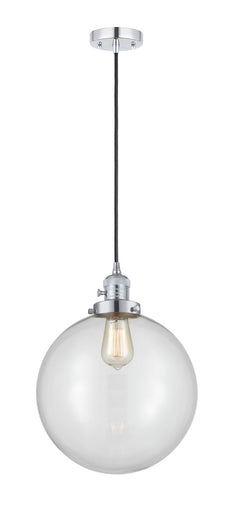 Franklin Restoration One Light Mini Pendant Polished Chrome