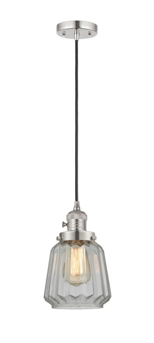 Innovations - 201CSW-PN-G142 - One Light Mini Pendant - Franklin Restoration - Polished Nickel