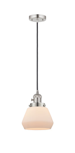 Franklin Restoration One Light Mini Pendant Polished Nickel