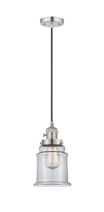 Innovations - 201CSW-PN-G182 - One Light Mini Pendant - Franklin Restoration - Polished Nickel