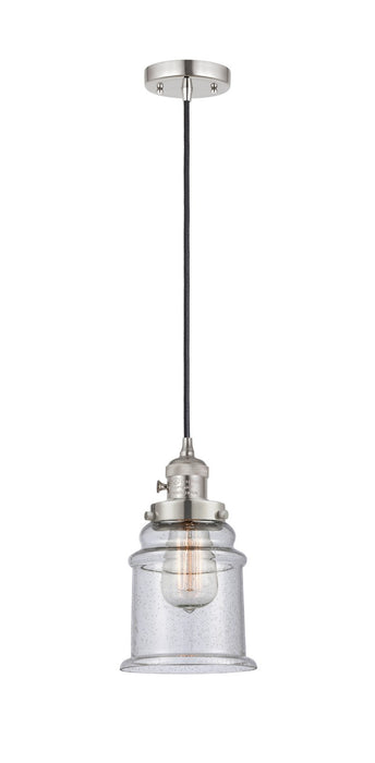 Innovations - 201CSW-PN-G184 - One Light Mini Pendant - Franklin Restoration - Polished Nickel