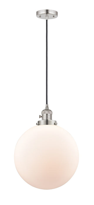 Innovations - 201CSW-PN-G201-12 - One Light Mini Pendant - Franklin Restoration - Polished Nickel